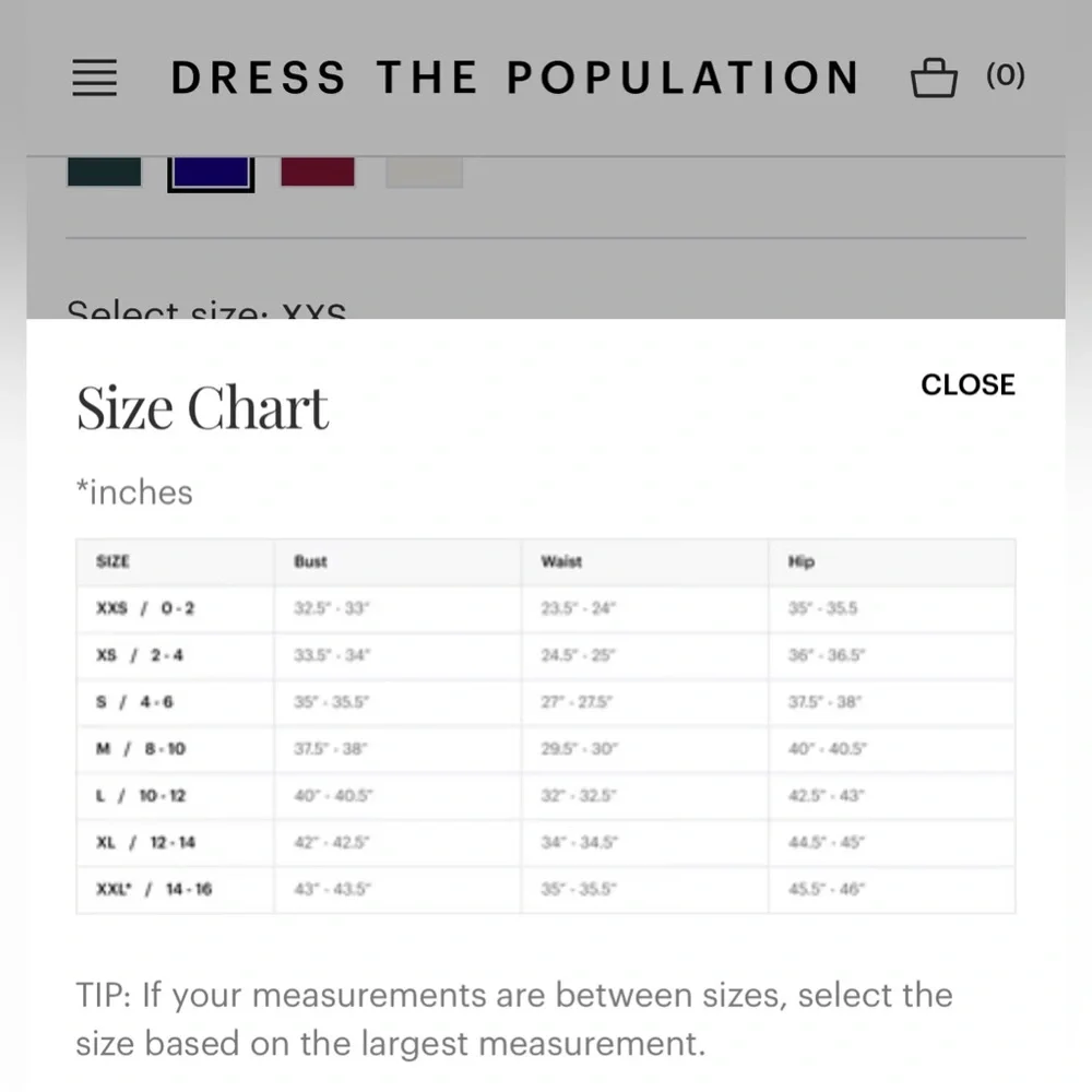 Dress the Population in Midnight Blue Size Small New - Picture 14 of 14